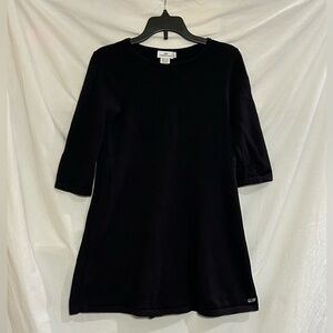 Vineyard Vines Size Small 7/8 Black Long Sleeve A-line Classic Sweater Dress